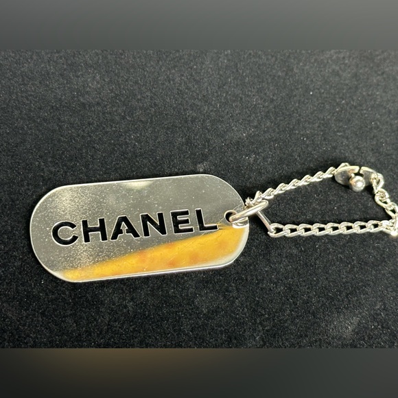 CHANEL Dog Tag Keychain Bag Charm - Picture 2 of 9